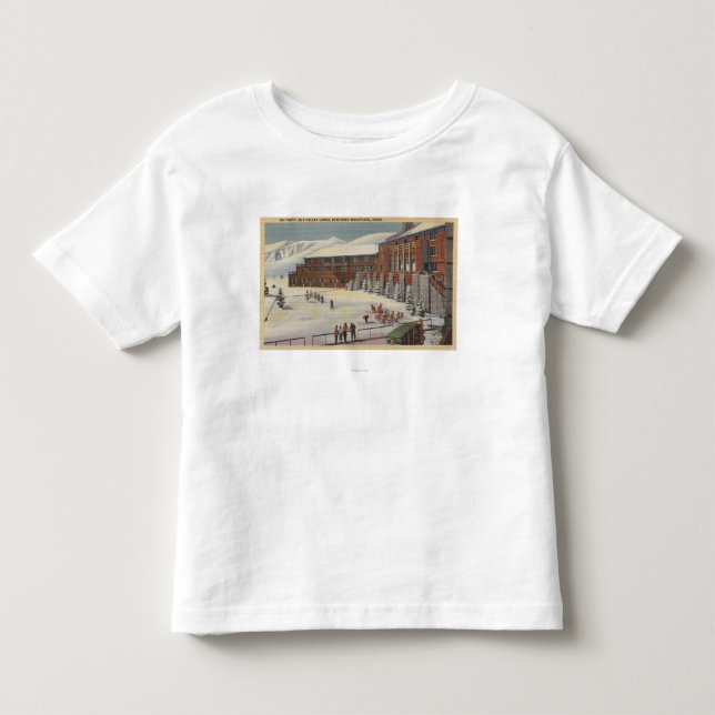 Sun Valley legitimation - skida partyet på Tee Shirt (Framsida)