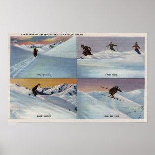 Sun Valley legitimation - skida Poster