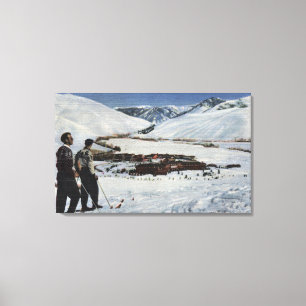 Sun Valley legitimation - vinterplats av Sun Canvastryck