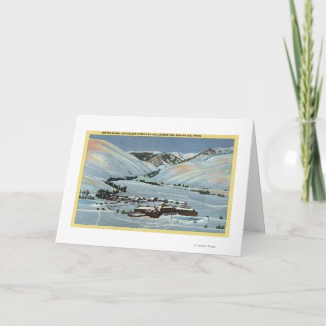 Sun Valley legitimation - vinterplats, Sun Valley Helgkort (Framsida)