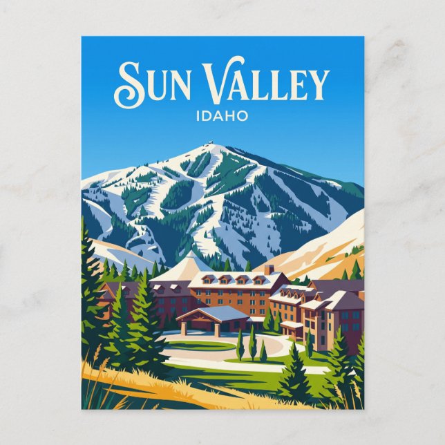 Sun Valley Resort USA blir Vykort (Framsida)