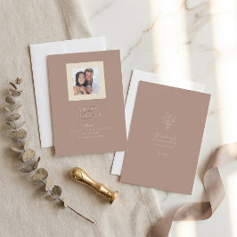 Sun-Washed Garden Wedding Photo Rose Brown ID1283 Spara Datumet