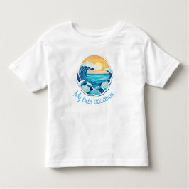 Sun, waves, shell t shirt