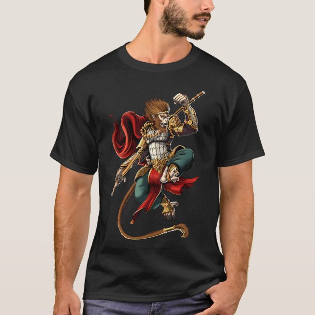 Sun Wukong Kinesiske Apkung T Shirt (Framsida)