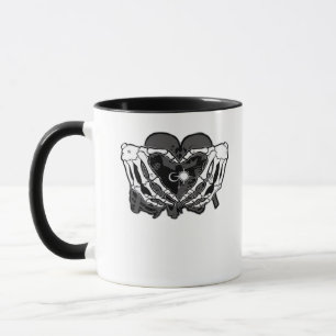 Sunand~1 - Skeleton Heart Händer Mugg