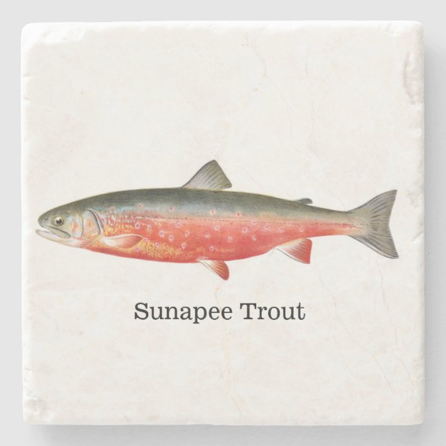 Sunapee forellfisk stenunderlägg (Framsidan)