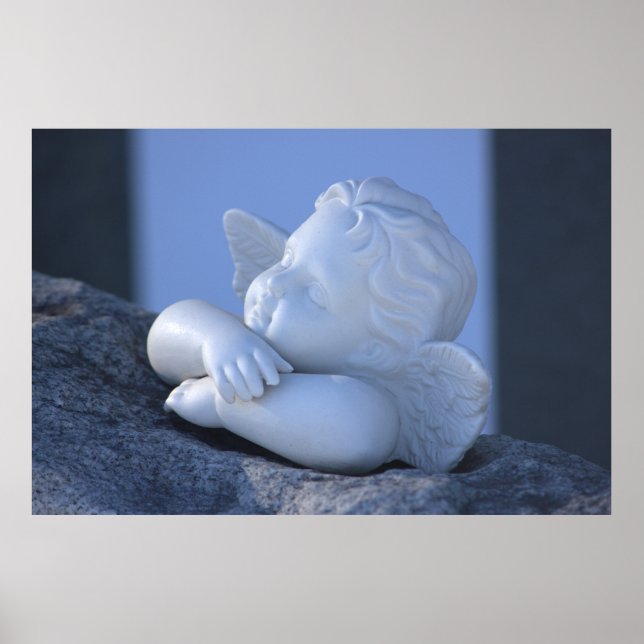 Sunbad ängel Sweet cherub figurine CC0127 Poster (Framsidan)