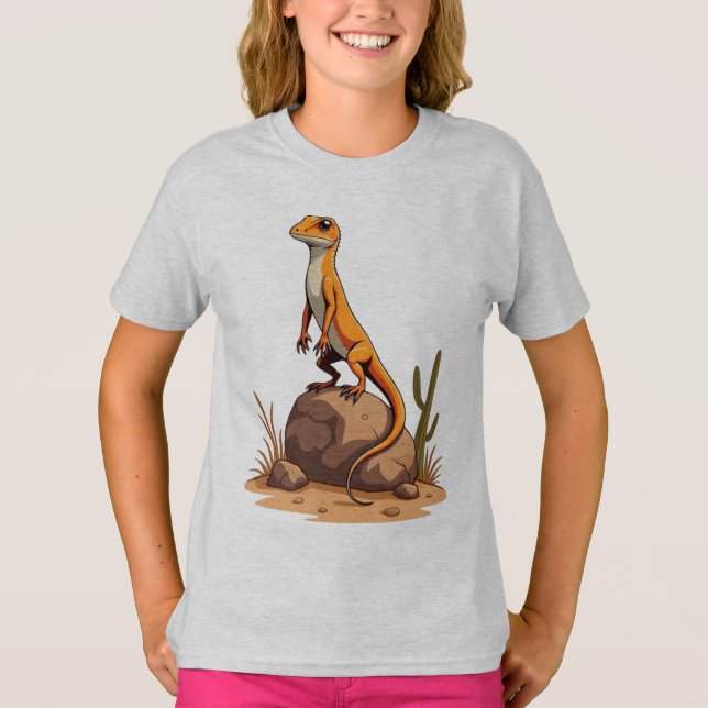 Sunbad Lizard Vibes T Shirt (Framsida)