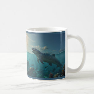Sunbad Mosasaurs (Dinosaur Art) Mugg