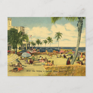 Sunbad Seaside på Miami Beach. Helg Vykort