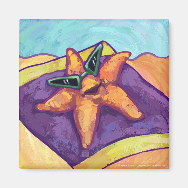 Sunbad Starfish Magnet (Framsidan)