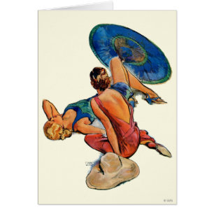 Sunbathers Hälsningskort