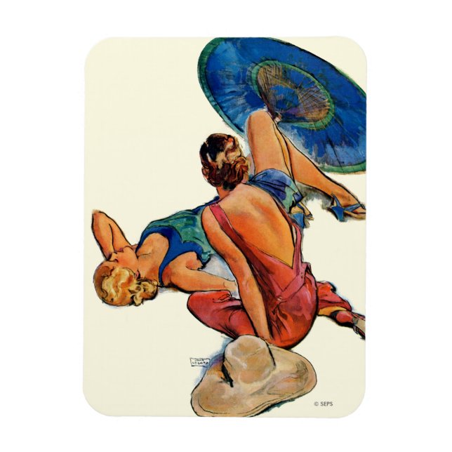 Sunbathers Magnet (Vertikal)