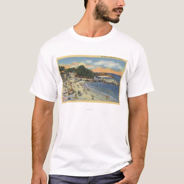 Sunbathers & simmare på stranden tee shirt (Framsida)
