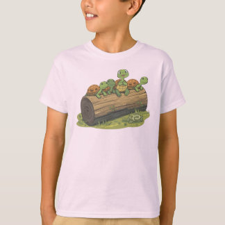 Sunbathing Turtle Crew – Log Life Tee