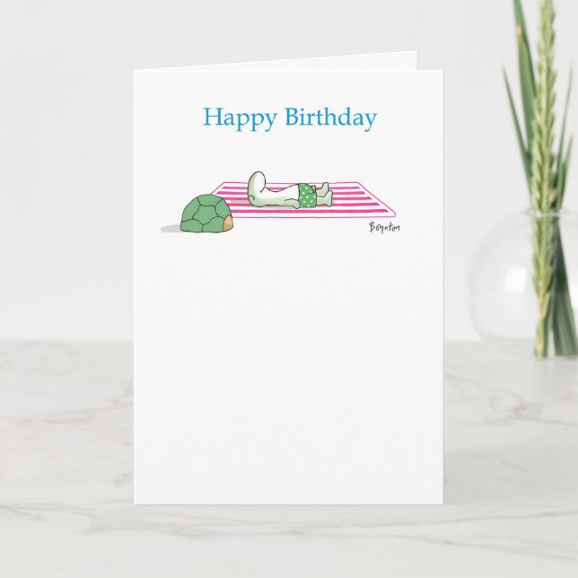 SUNBATHING TURTLE KORT (Framsida)