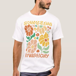Sunbeam Symphony – Radiant Floral Burst for Spring T Shirt