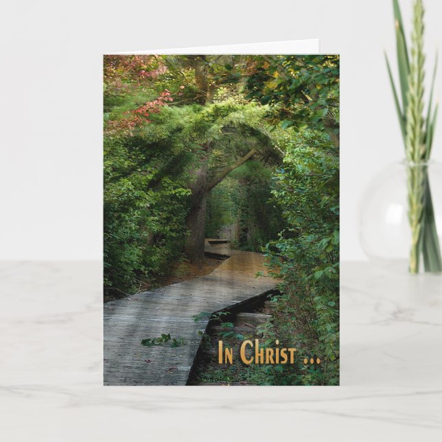 Sunbeams in Skogen Sympathy Card Kort (Framsida)