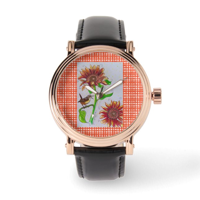 Sunblomma Wren Watch Armbandsur (Framsida)