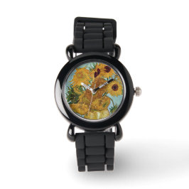 Sunblommor av Vincent Van Gogh Armbandsur