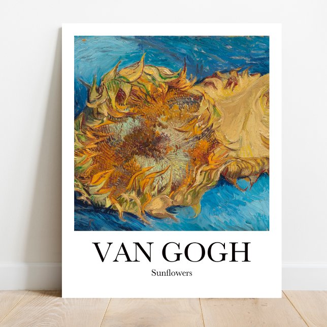 Sunblommor av Vincent Van Gogh Poster (Bring Sunshine Home: Van Gogh's Sunflowers. Vivid colors, museum-quality print})