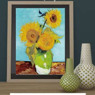 Sunblommor av Vincent Van Gogh Poster