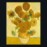 Sunblommor av Vincent Van Gogh Poster<br><div class="desc">Sunblommor av Vincent Van Gogh</div>