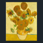 Sunblommor av Vincent Van Gogh Poster<br><div class="desc">Sunblommor av Vincent Van Gogh</div>