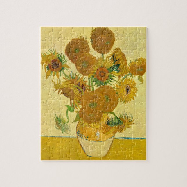 Sunblommor av Vincent Van Gogh Pussel (Vertikal)