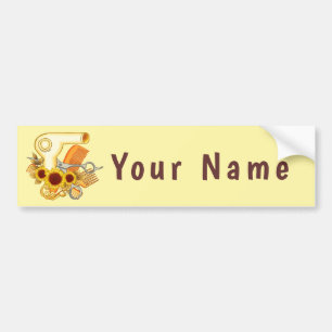 Sunblommor Beautician Bildekal