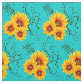 Sunblommor Fabric Tyg