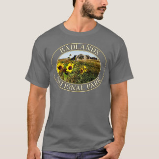 Sunblommor i Badlands nationalpark i South Dako T Shirt