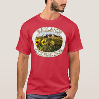 Sunblommor i Badlands nationalpark i South Dako T Shirt