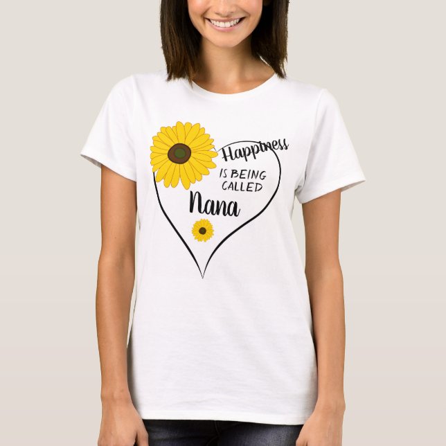 Sunblommor och Nana T Shirt (Framsida)