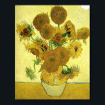 Sunblommor still Life,Van Gogh Poster<br><div class="desc">Van Gogh still Life Vas med solblommor Poster</div>