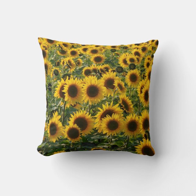 Sunblommor Summer Pillow Kudde (Framsida)