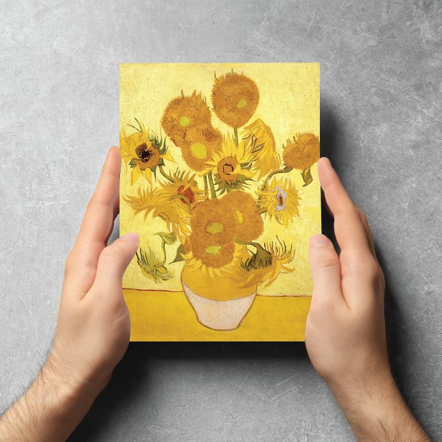 Sunblommor Vincent van Gogh Fine Art Note Card OBS Kort (Skapare uppladdad)