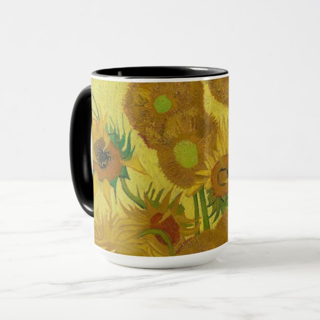 Sunblommor-Vincent van Gogh Small Mugg (Framsida vänster)