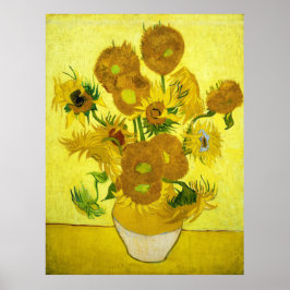 Sunblommorna Vincent van Gogh Poster