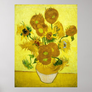 Sunblommorna Vincent van Gogh Poster