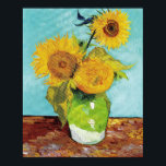 Sunblommorna Vincent van Gogh Poster<br><div class="desc">Solblommor (1888) Vincent van Gogh. Reproduktion av berömd av konstverk bilder på det offentliga området.</div>