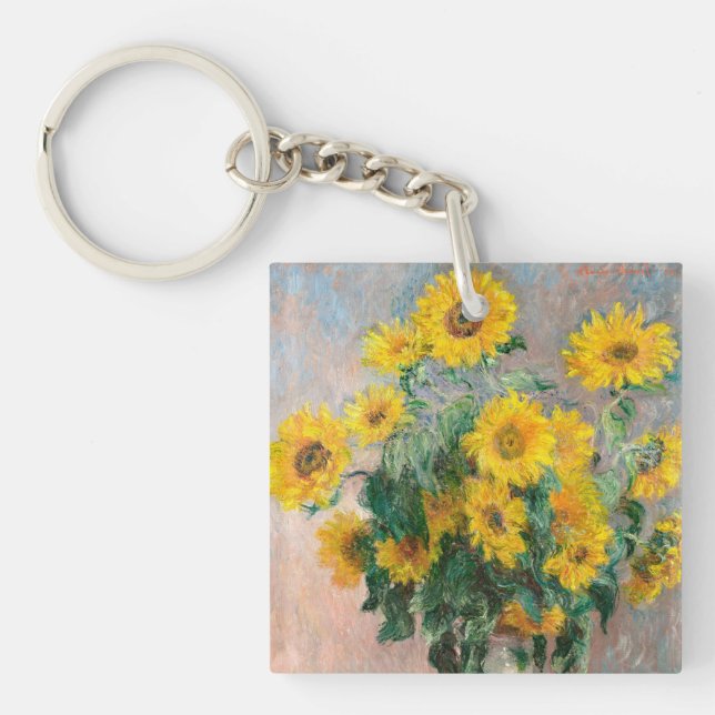 Sunblommornas Bouquet av Monet Impressionist (Framsidan)