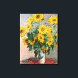 Sunblommornas Bouquet av Monet Impressionist Canvastryck<br><div class="desc">Klassiska mästerverk - Monets Impressionist Painting Series - Bouquet of Sunblommor</div>