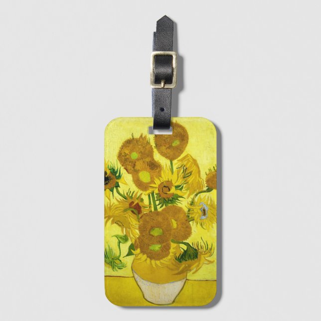 SunblommVincent van Gogh Bagagebricka (Framsida vertikal)