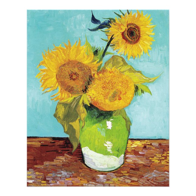 SunblommVincent van Gogh Fototryck (Framsidan)