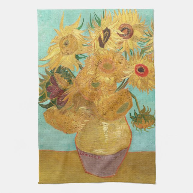 SunblommVincent van Gogh Kökshandduk (Vertikal)