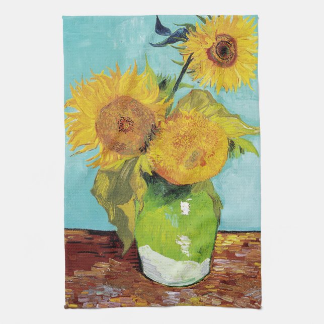 SunblommVincent van Gogh Kökshandduk (Vertikal)