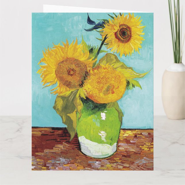 SunblommVincent van Gogh Kort (Baksida)
