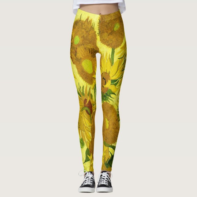 SunblommVincent van Gogh Leggings (Framsida)