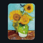 SunblommVincent van Gogh Magnet<br><div class="desc">Solblommor (1888) Vincent van Gogh. Reproduktion av berömd av konstverk bilder på det offentliga området.</div>